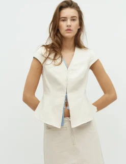 Frakment Minea SS-F Top - Creme