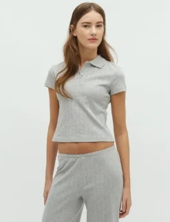 Frakment Monci-F Polo T-shirt - Grå