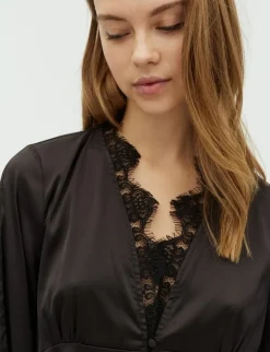 Frakment Saibea LS-F Bluse - Sort