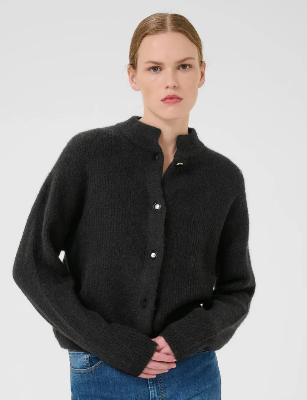 Gestuz AlphaGZ Short Cardigan - Sort
