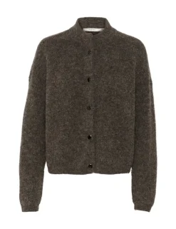 Gestuz AlphaGZ Short Cardigan - Mørkebrun