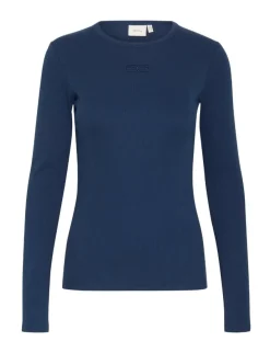 Gestuz DrewGZ LS Logo Top - Blå
