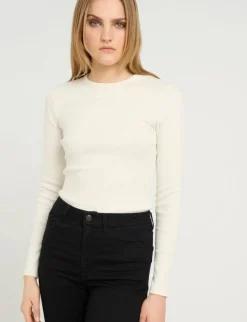 Gestuz DrewGZ LS Logo Top - Hvid