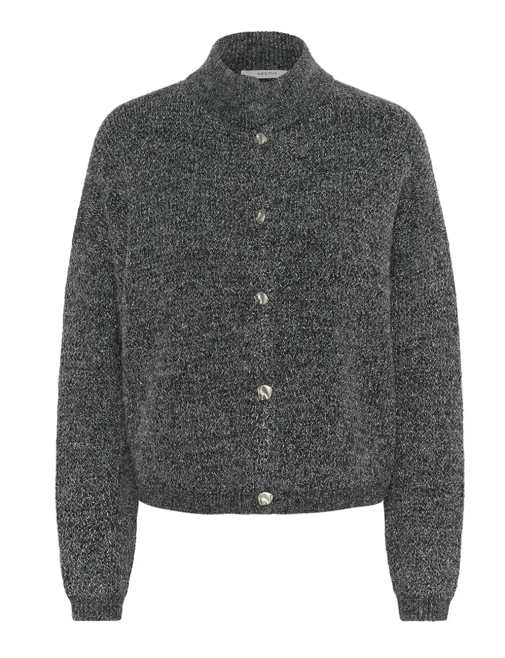 Gestuz GZalpha Shimmer Cardigan - Grå