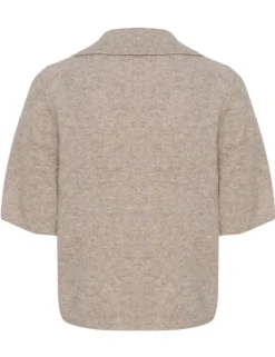 Gestuz GZalpha SS Polo Pullover - Sand