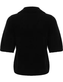 Gestuz GZalpha SS Polo Pullover - Sort
