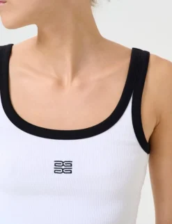 Gestuz GZdrew Contrast Logo Top - Hvid