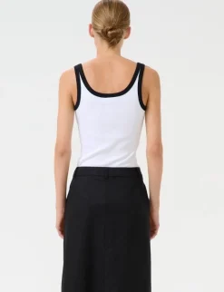 Gestuz GZdrew Contrast Logo Top - Hvid