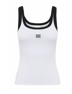Gestuz GZdrew Contrast Logo Top - Hvid