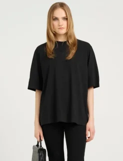 Gestuz SimmaGZ Emb T-shirt - Sort