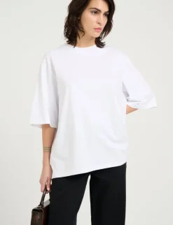 Gestuz SimmaGZ Emb T-shirt - Hvid