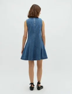 Global Funk Rihann peplum-G Kjole - Denim