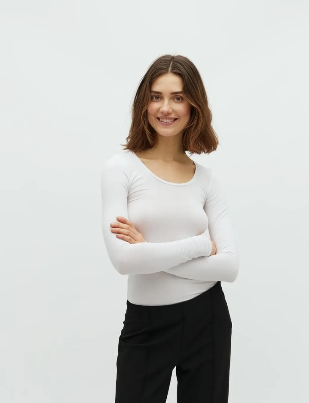 mbyM Anna GG Basic Top - Optical White