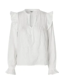 mbyM Gemala LS-M Bluse - Hvid