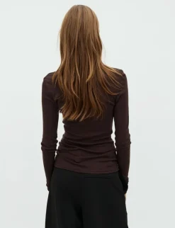 mbyM Ina-M Basic Bluse - Brun