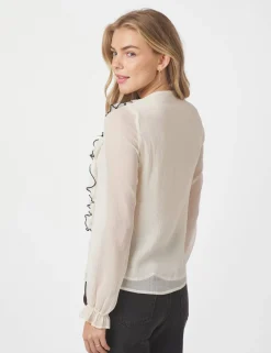 Neo Noir Arloca Bluse - Creme
