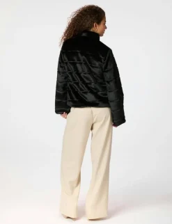 Neo Noir Kahlia Shaved Faux Fur Jakke - Sort