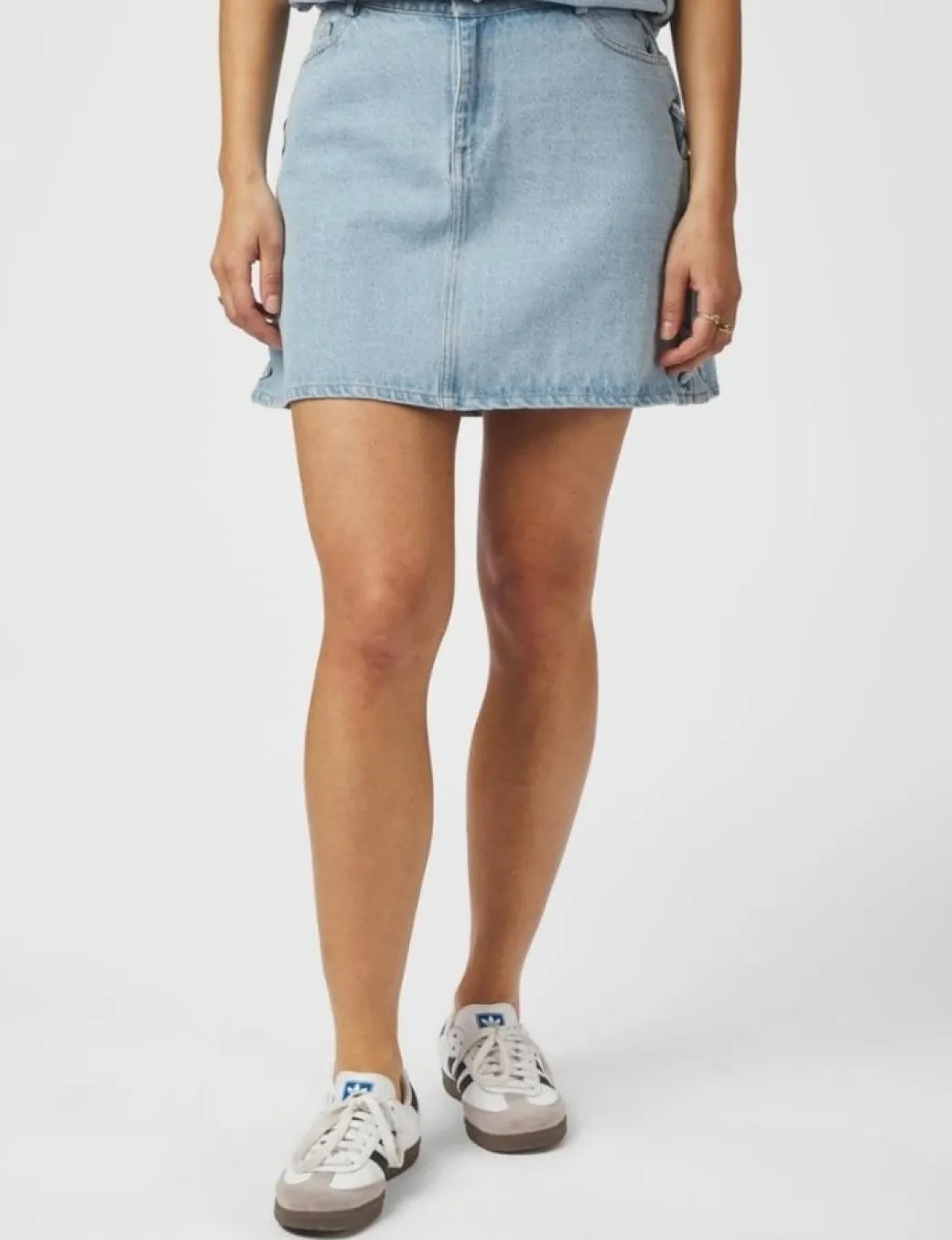 Neo Noir Kessia Braid Nederdel - Denim