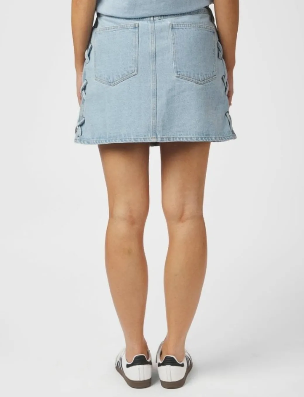 Neo Noir Kessia Braid Nederdel - Denim