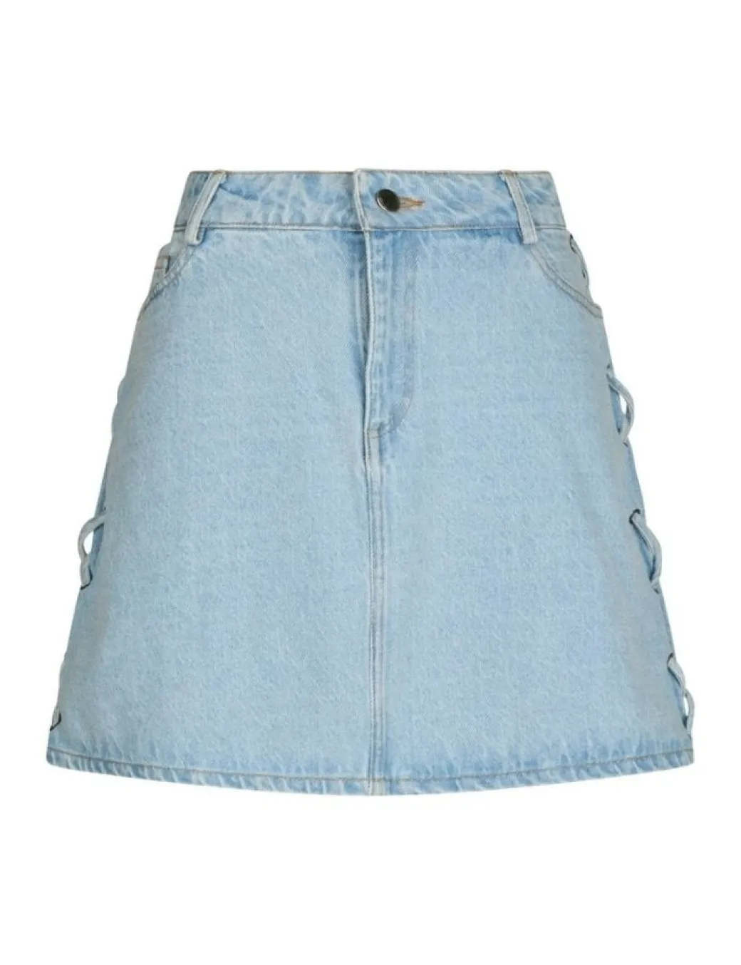 Neo Noir Kessia Braid Nederdel - Denim
