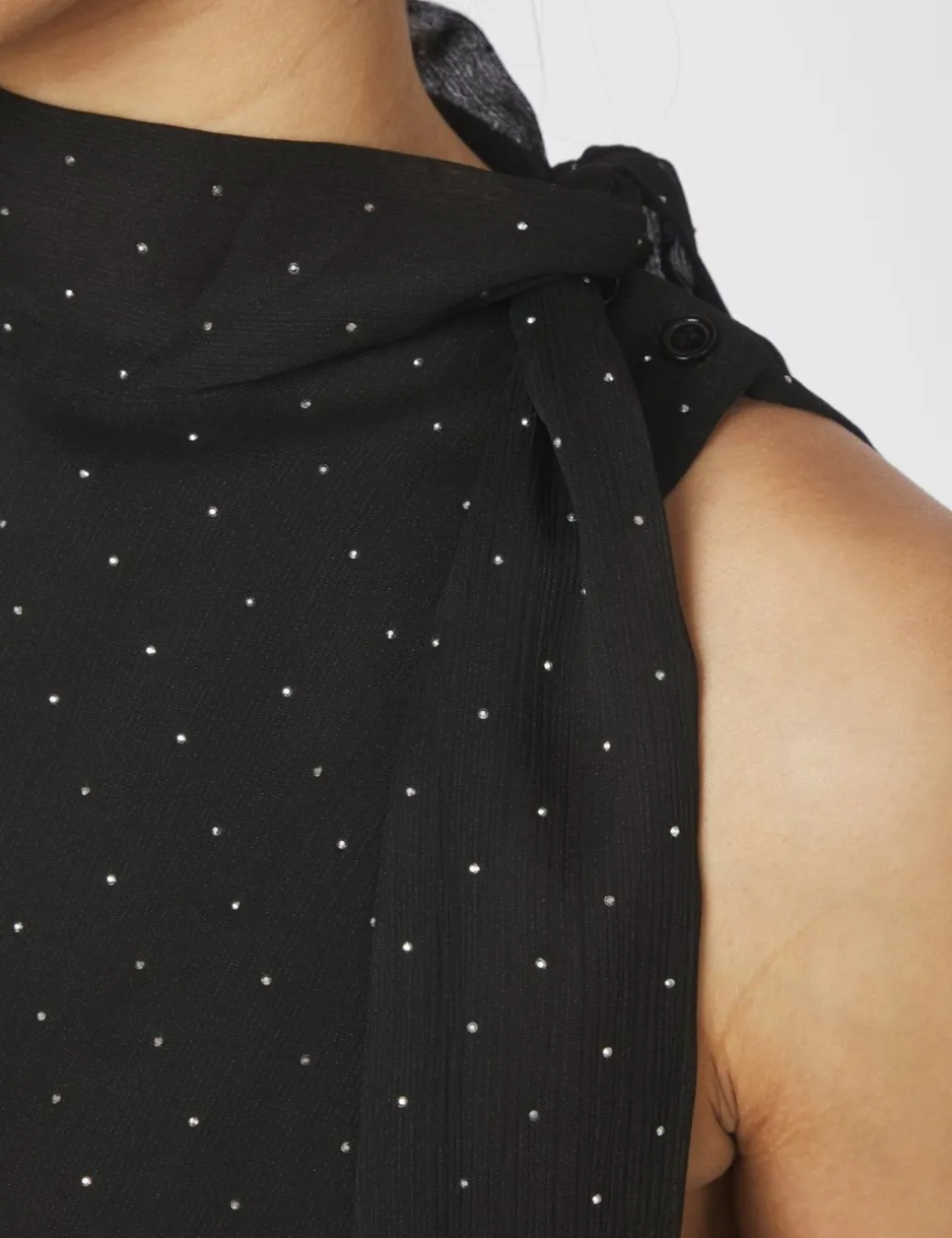 Neo Noir Lorelei Bedazzled Top - Sort