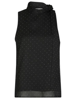 Neo Noir Lorelei Bedazzled Top - Sort