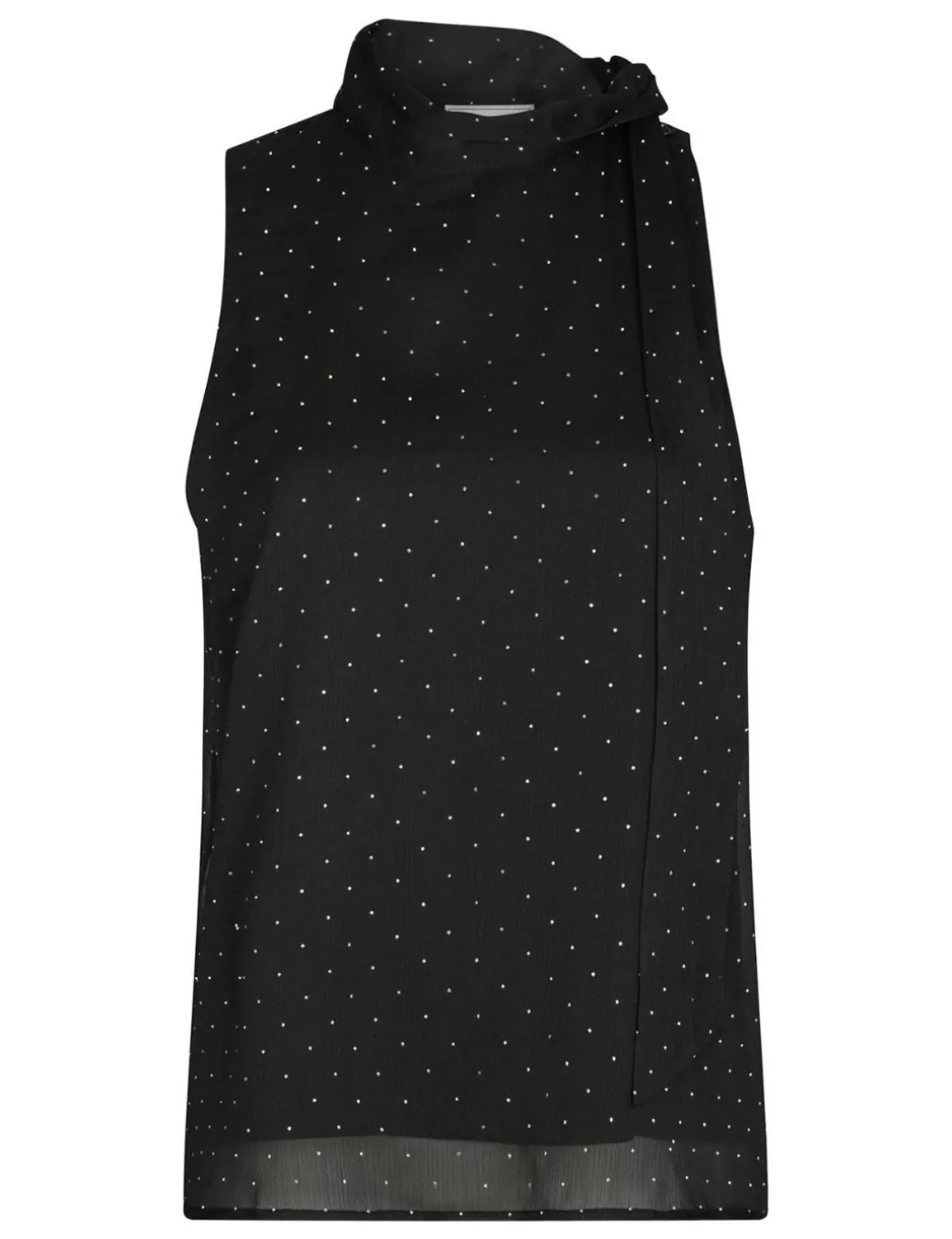 Neo Noir Lorelei Bedazzled Top - Sort
