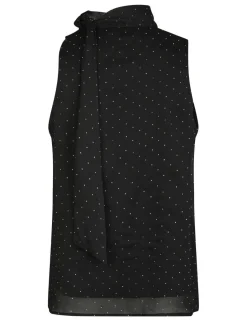 Neo Noir Lorelei Bedazzled Top - Sort