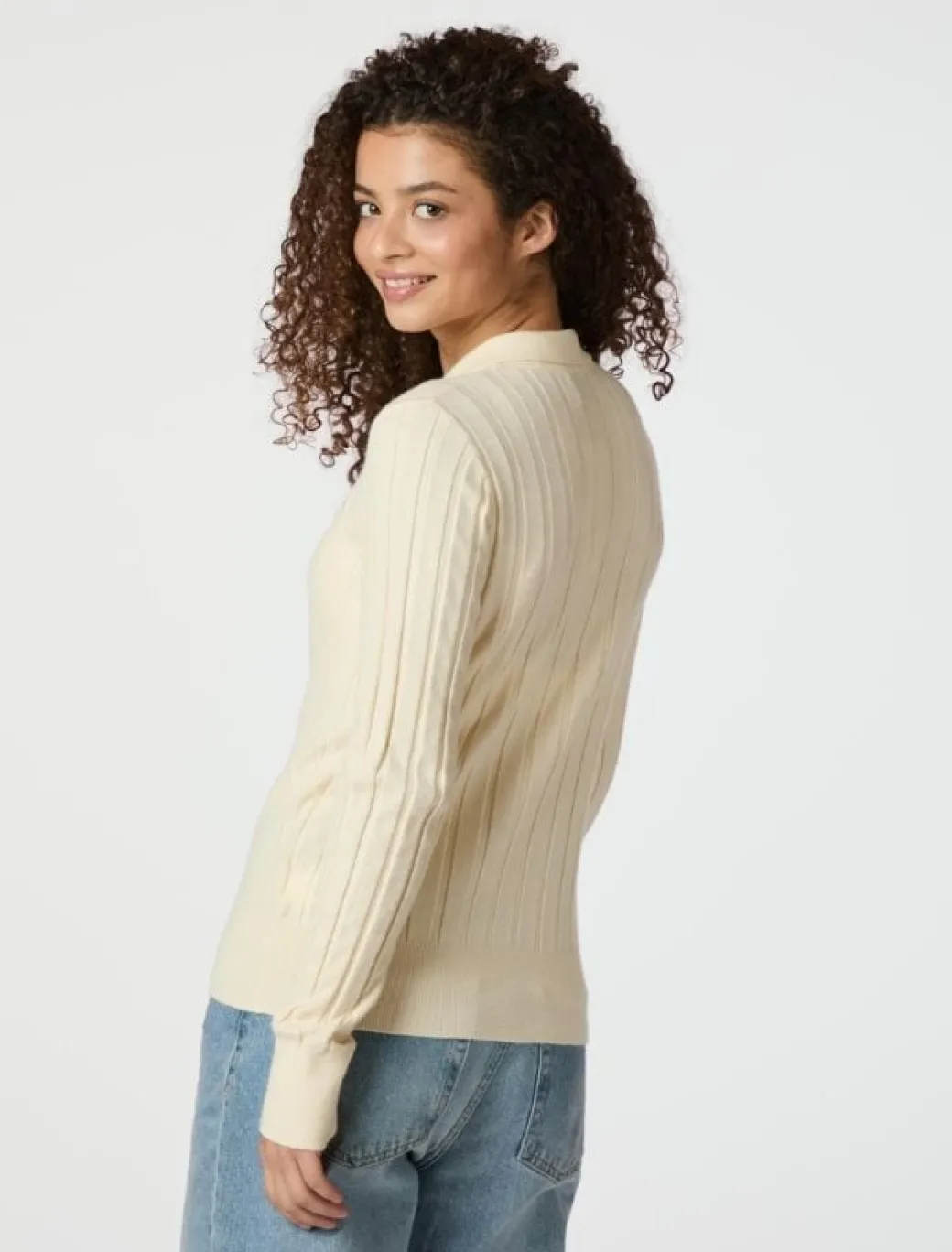 Neo Noir Rio Solid Knit Cardigan - Gul