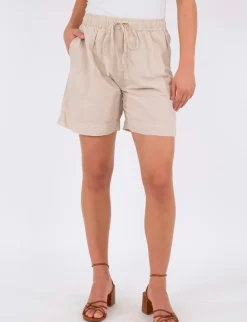 Neo Noir Shea Linen Shorts - Sand