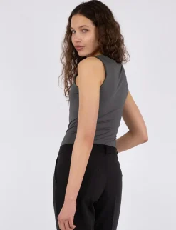 Neo Noir Sophia Jersey Top - Grå