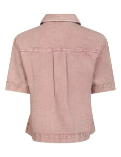 Neo Noir Tiki Solid Skjorte - Rosa